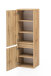 Midischrank >Oulu< in Glas Grau - 40x130x35cm (BxHxT)