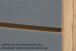 Midischrank >Oulu< in Glas Grau - 40x130x35cm (BxHxT)