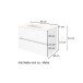 Waschtisch-Set >Oulu< in Glas Grau - 80x54x47cm (BxHxT)