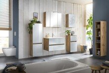 Badezimmer-Set >Oulu< in Wotaneiche - 80x180x47cm (BxHxT)