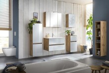 Badezimmer-Set >Oulu< in Wotaneiche - 80x180x47cm (BxHxT)
