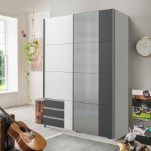 Schwebetürenschrank >Eugenio< in Weiß...