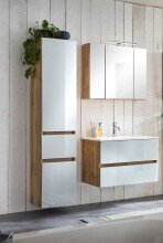Badezimmer-Set >Oulu< in Wotaneiche - 80x180x47cm (BxHxT)