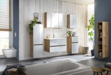 Badezimmer-Set >Oulu< in Wotaneiche - 80x180x47cm (BxHxT)
