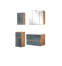 Badezimmer-Set >Oulu< in Wotaneiche - 80x180x47cm...