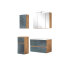 Badezimmer-Set >Oulu< in Wotaneiche - 80x180x47cm (BxHxT)