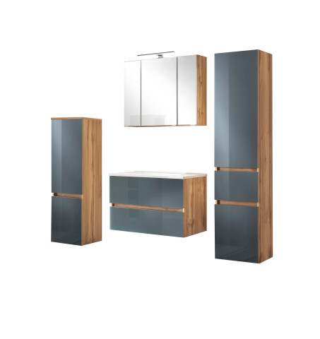 Badezimmer-Set >Oulu< in Wotaneiche - 80x180x47cm (BxHxT)