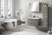 Midischrank >Stockholm< in Eiche-Ribbeck - 30x130x35 (BxHxT)