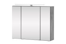 Spiegelschrank >Stockholm< in Oxid Stone - 80x64x20...