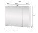 Spiegelschrank >Stockholm< in Oxid Stone - 80x64x20 (BxHxT)