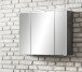 Spiegelschrank >Stockholm< in Oxid Stone - 80x64x20 (BxHxT)