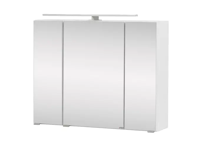 Spiegelschrank >Stockholm< in Matt Weiß - 80x64x20 (BxHxT)