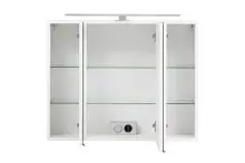 Spiegelschrank >Stockholm< in Matt Weiß - 80x64x20 (BxHxT)