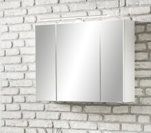 Spiegelschrank >Stockholm< in Matt Weiß - 80x64x20 (BxHxT)