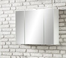 Spiegelschrank >Stockholm< in Matt Weiß - 80x64x20 (BxHxT)