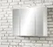 Spiegelschrank >Stockholm< in Matt Weiß - 80x64x20 (BxHxT)