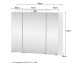 Spiegelschrank >Stockholm< in Eiche-Ribbeck - 80x64x20 (BxHxT)
