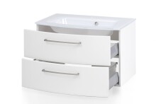 Waschtisch-Set >Stockholm< in Matt Weiß - 80x53x49 (BxHxT)