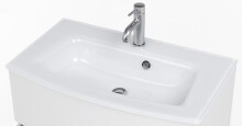 Waschtisch-Set >Stockholm< in Matt Weiß - 80x53x49 (BxHxT)