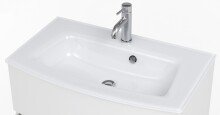 Waschtisch-Set >Stockholm< in Matt Weiß - 80x53x49 (BxHxT)