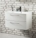 Waschtisch-Set >Stockholm< in Matt Weiß - 80x53x49 (BxHxT)