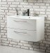Waschtisch-Set >Stockholm< in Matt Weiß - 80x53x49 (BxHxT)