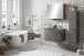 Waschtisch-Set >Stockholm< in Oxid Stone - 80x53x49 (BxHxT)