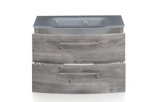 Waschtisch-Set >Stockholm< in Eiche-Ribbeck - 80x53x49 (BxHxT)