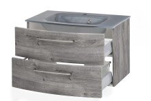 Waschtisch-Set >Stockholm< in Eiche-Ribbeck - 80x53x49 (BxHxT)