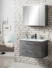 Badezimmer-Set >Stockholm< in Oxid Stone - 80x200x49 (BxHxT)