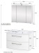 Badezimmer-Set >Stockholm< in Oxid Stone - 80x200x49 (BxHxT)