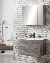Badezimmer-Set >Stockholm< in Eiche-Ribbeck - 80x200x49 (BxHxT)