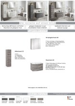Badezimmer-Set >Stockholm< in Oxid Stone - 80x200x49 (BxHxT)