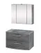 Badezimmer-Set >Stockholm< in Oxid Stone - 80x200x49 (BxHxT)
