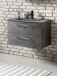 Badezimmer-Set >Stockholm< in Oxid Stone - 80x200x49 (BxHxT)