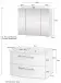 Badezimmer-Set >Stockholm< in Oxid Stone - 80x200x49 (BxHxT)