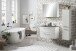 Badezimmer-Set >Stockholm< in Matt Weiß - 80x200x49 (BxHxT)