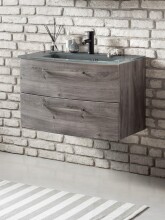 Badezimmer-Set >Stockholm< in Eiche-Ribbeck - 80x200x49 (BxHxT)