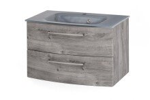 Badezimmer-Set >Stockholm< in Eiche-Ribbeck - 80x200x49 (BxHxT)