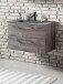 Badezimmer-Set >Stockholm< in Eiche-Ribbeck - 80x200x49 (BxHxT)