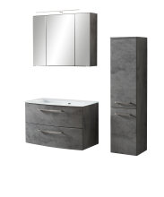 Badezimmer-Set >Stockholm< in Oxid Stone -...