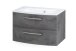 Badezimmer-Set >Stockholm< in Oxid Stone - 80x200x49 (BxHxT)