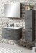 Badezimmer-Set >Stockholm< in Oxid Stone - 80x200x49 (BxHxT)