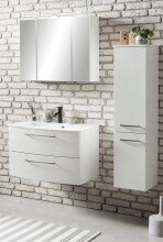 Badezimmer-Set >Stockholm< in Matt Weiß - 80x200x49 (BxHxT)