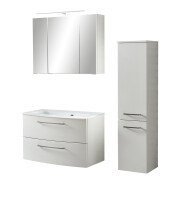 Badezimmer-Set >Stockholm< in Matt Weiß -...