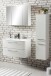 Badezimmer-Set >Stockholm< in Matt Weiß - 80x200x49 (BxHxT)