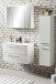Badezimmer-Set >Stockholm< in Matt Weiß - 80x200x49 (BxHxT)