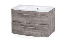 Badezimmer-Set >Stockholm< in Eiche-Ribbeck - 80x200x49 (BxHxT)