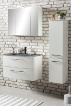 Badezimmer-Set >Stockholm< in Matt Weiß - 80x200x49 (BxHxT)