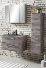 Badezimmer-Set >Stockholm< in Eiche-Ribbeck - 80x200x49 (BxHxT)